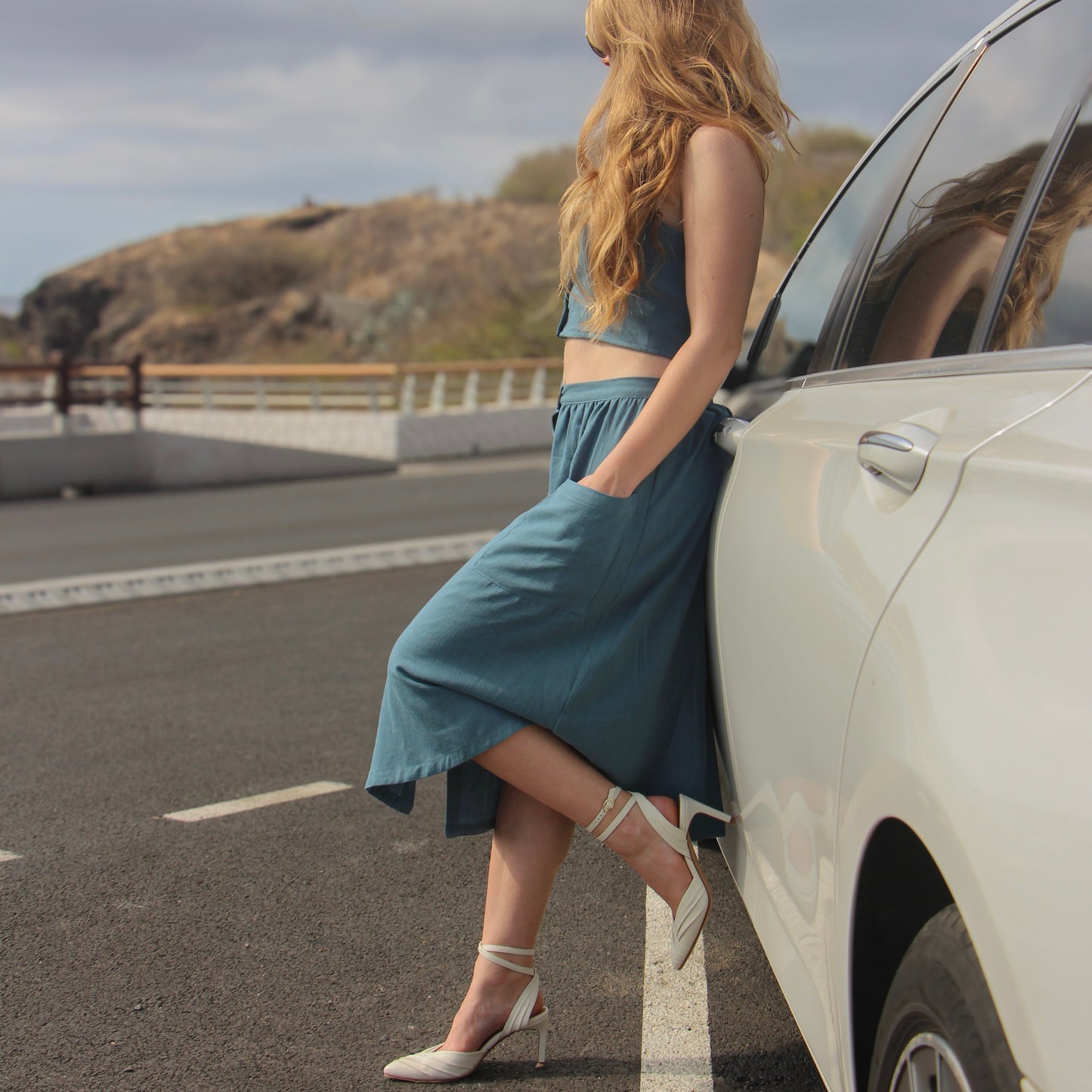 Linen Skirt Set